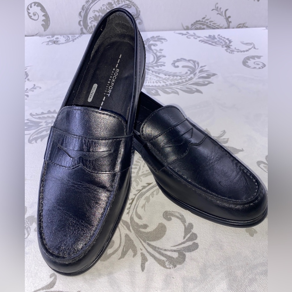 Rockport Walkability Men's Classic
Black Leather Penny Loafers Sz 10